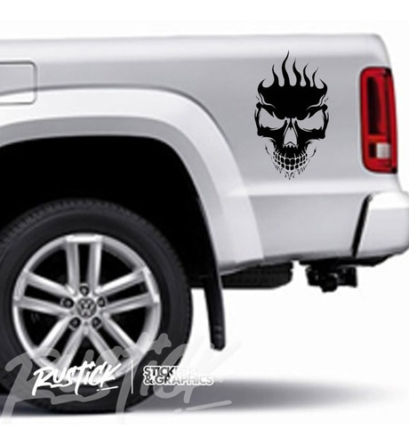 Calco Sticker Calavera Autos Camionetas 4x4 Off Road