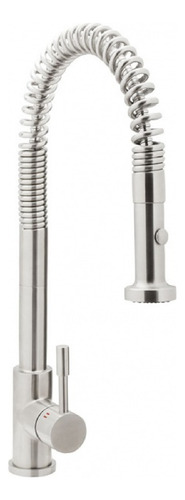 Grifo de cocina monocomando Genebre Inox 65207 extensible inox