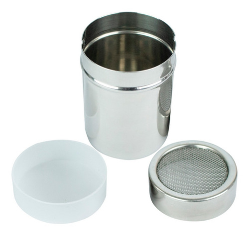 Polvilhador Tela Fina Inox 240ml Barpro