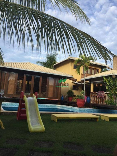 Casa Com 6 Dormitórios À Venda, 488 M² Por R$ 1.980.000,00 - Guarajuba - Camaçari/ba - Ca2598