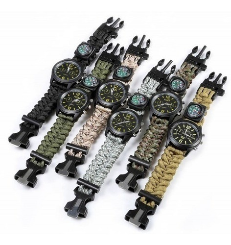 Reloj Paracord Táctico Militar