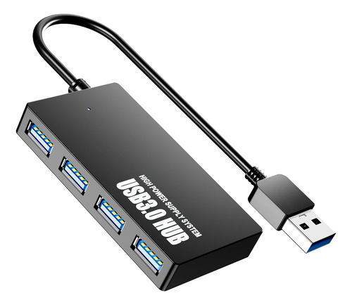 Snllmzi Hub Usb 3.0, Concentrador Usb De 4 Puertos, Divisor