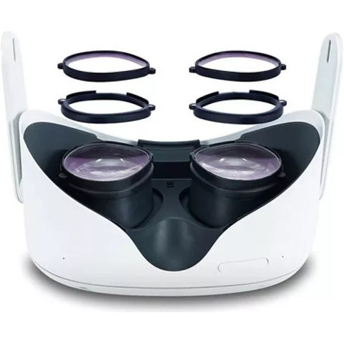 Suporte De Lentes Vr Para Oculus Quest 2 - Moldura De Lentes Cor Preto