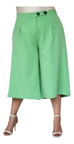 Capri De Pierna Ancha (talla Extra), Modelo 7172 (verde)