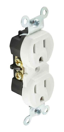 Pack 5 Contacto Doble 125v-15a Baquelita Blanco Yeilite