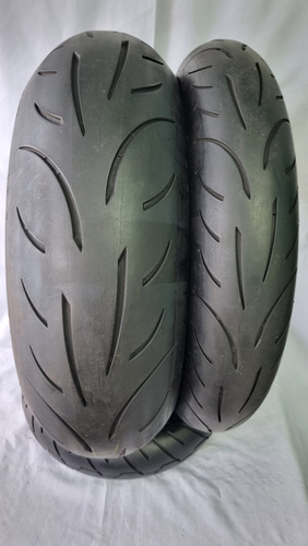 Par De Pneu Metzeler Sportec M9 190/55 17 E 120/70 17 Semi N (Usado)