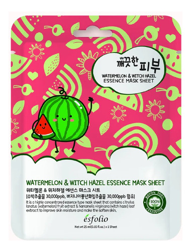 Esfolio Pure Skin Watermelon And Witch Hazel Essence Mask