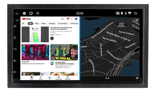Multimidia Fox 2010/2014 Android 14 Carplay 4gb 64gb 7p
