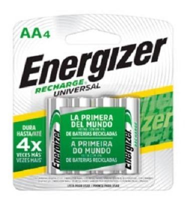 Imagen 3 de 5 de Cargador Energizer Pro Mas Baterias Aa Recargables Combo