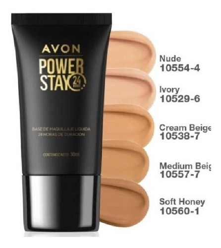 Avon Power Stay 24 Hs Base De Maquillaje Liquida 30 Ml 