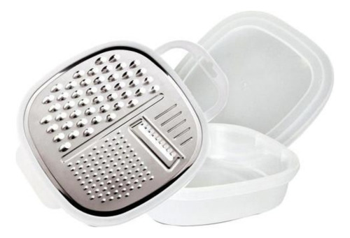Ralador Lyor 3 Em 1 Com Pote E Tampa Inox 25,5cm