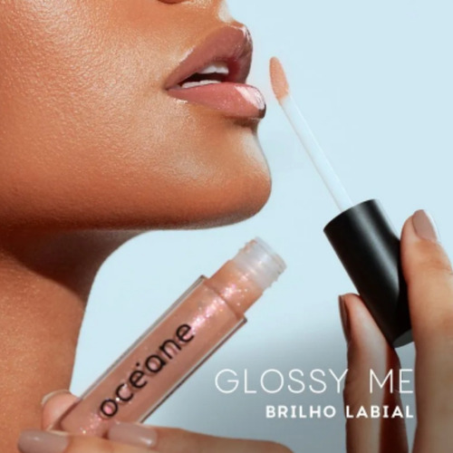 Brilho Labial Rosa Claro - Glossy Me Natural Rose Océane