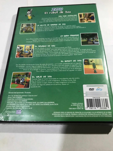 Zou El Robot De Zou Dvd Nuevo Original Cerrado