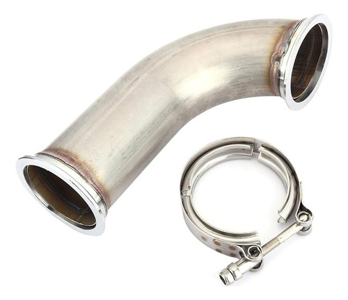 Downpipe Universal 90° Inc Brida - Codo Para Tubo De Escape