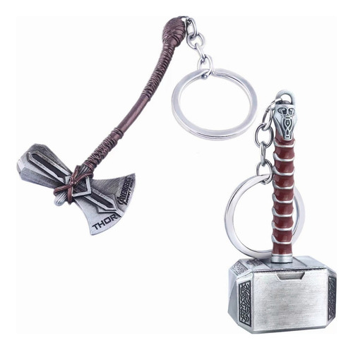 Chaveiros De Metal Thor Machado +thor Hammer Os Vingadores