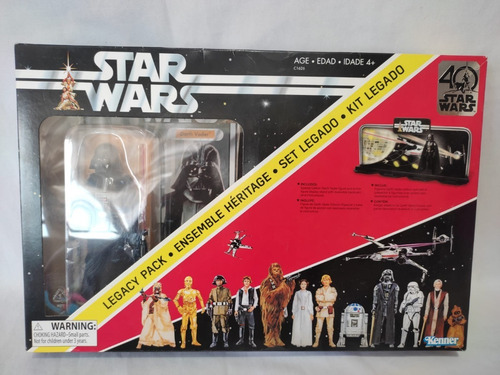 Darth Vader 40th Legacy Pack Black Series Retro Star Wars (Usado)