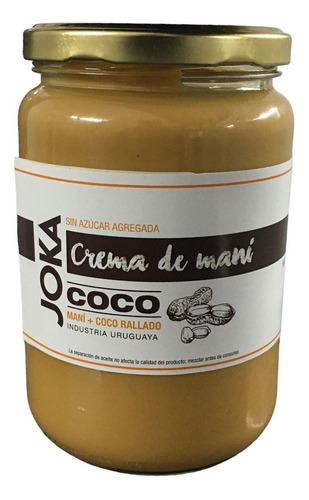 Crema De Maní - Coco 680g Joka (mantequilla, Manteca, Pasta)