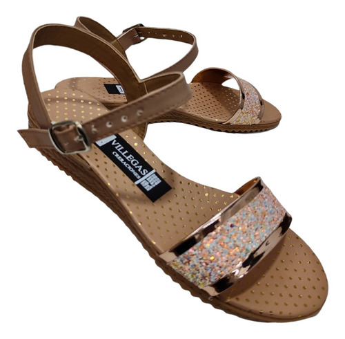 Zapatos Sandalia Dama Tira Brillos Huaraches Chanclas Mujer