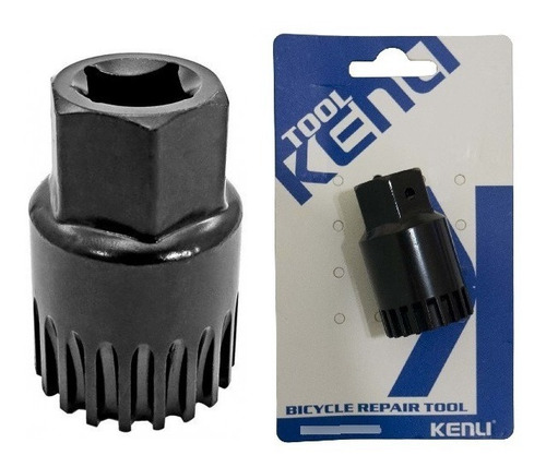 Imagem 2 de 4 de Chave Extrator Movimento Central Kenli Shimano Selado Mtb