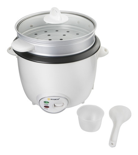 Olla Arrocera Imaco Rc15ve Con Vaporera Blanca 1.5 Litros Color Blanco Frecuencia 50 Hz x 60 Hz