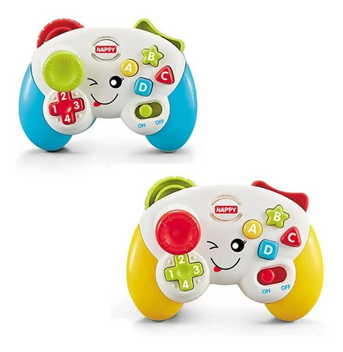 Imagem 5 de 7 de Brinquedo Controle De Videogame Educativo C/ Luz Som Br1088