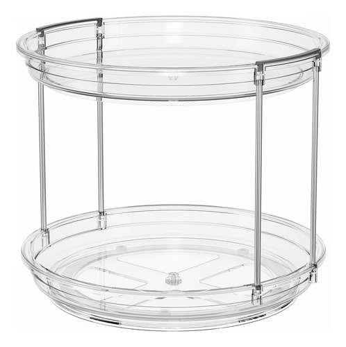 Plato Centro De Mesa Giratorio Charola Apilable 2 Niveles