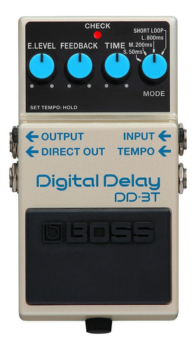 Pedal de efeito Boss Digital Delay DD-3T  branco