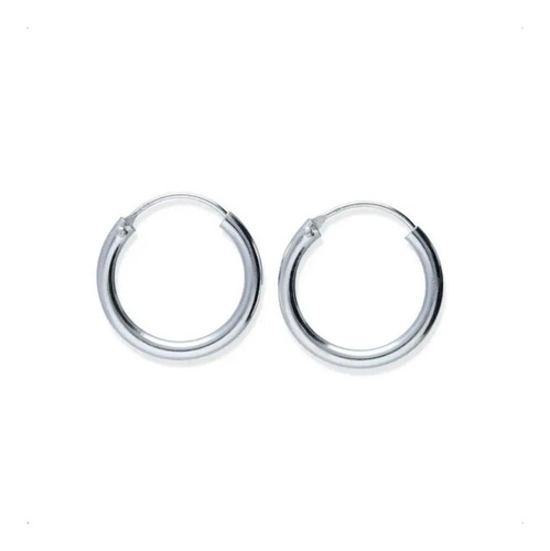 Aros Argollas Pequeños Piercing 8mm En Plata 925 