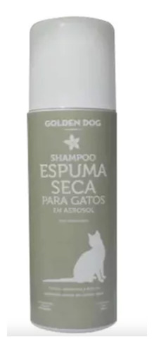 Espuma Seca Para Gato Baño En Seco 160 Ml Shampoo Golden Dog