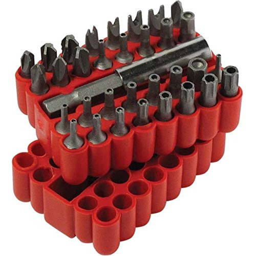 33pc Conjunto Bits Seguridad Tamper Proof Torx Hex Estrella