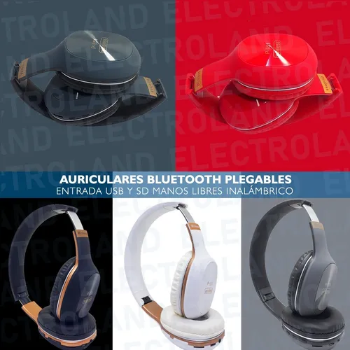 Auriculares Bluetooth Inalambrico Manos Libres Plegable Gtia