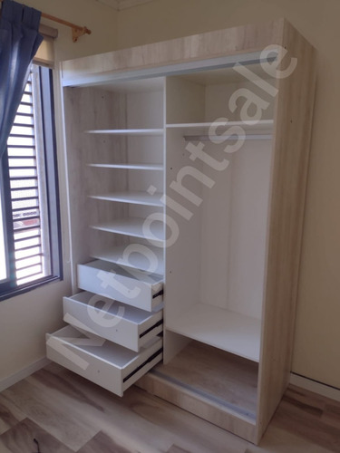 Imagen 9 de 10 de Placar Ropero Vestidor 140x200 Corrediza Espejo+