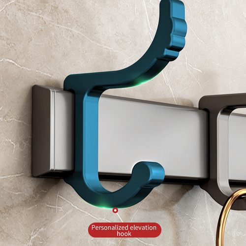 Perchero De Pared Con 5 Ganchos De Aluminio Inoxidable Resis