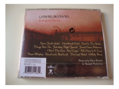 Cd - Lynyrd Skynyrd - Endangered Species - Importado Lacrado