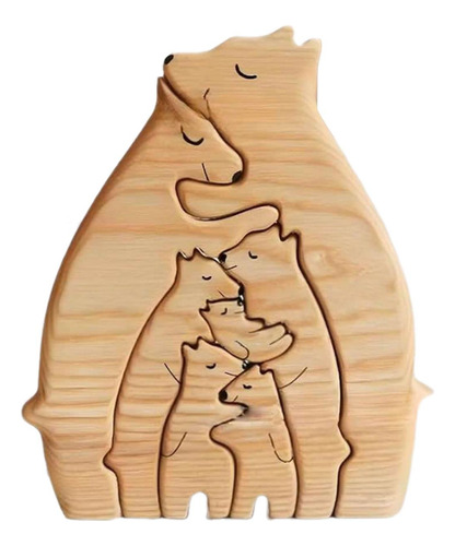 Juego De Rompecabezas De Arte Familiar De De Madera,