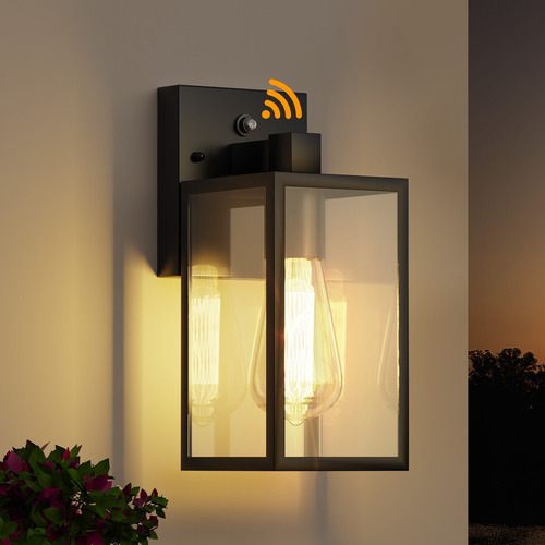 Luz De Pared De Porche Exterior Con Sensor Para Garaje