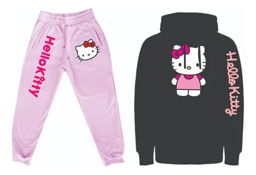 Conjuntos Sudadera Jogger+hoodie Hello Kitty