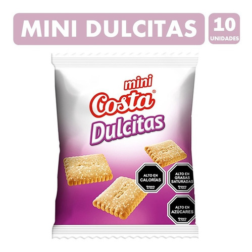 Galletas Para Colacion - Mini Dulcitas Costa (pack De 10 Un)