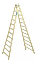 Comprar Escalera Pintor De Madera Reforzada 11 Escalones Alpina Color Marrón claro