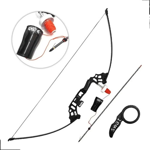 Arco Recurvo Bowfishing Pesca Con Arco Reel Flecha Gatillo