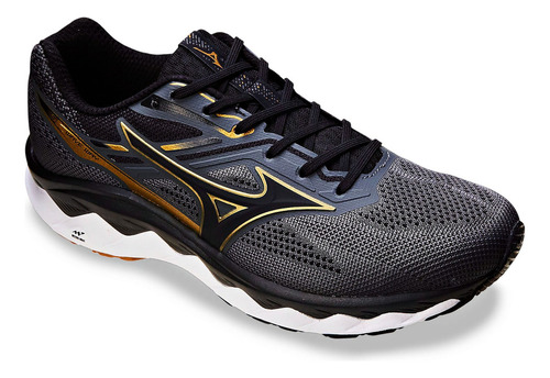 Tênis De Corrida Masculino Wave Way 5 Em Tecido Knit Mizuno