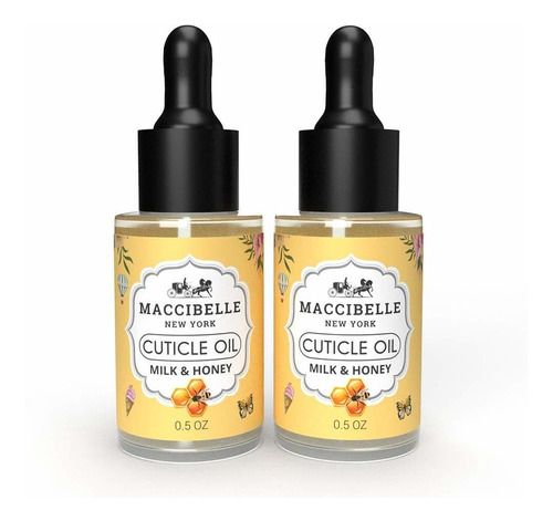 Maccibelle Aceite De Cutículas Leche Y Miel 0.5 Oz Cura Seco