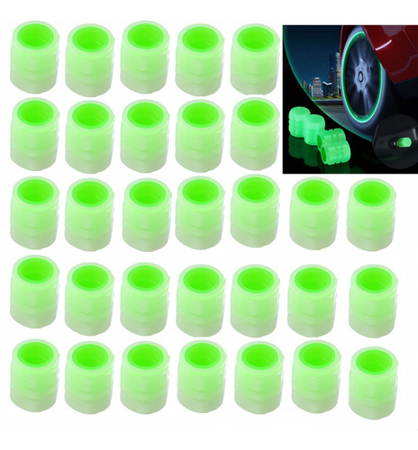Tapas Decorativas Para Válvulas Luminosas De Coche, 40 Pieza