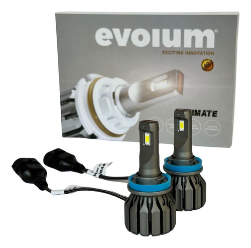 Kit De Focos Led Ultimate 15000 Lm H11 Plateado Blanco Neutro