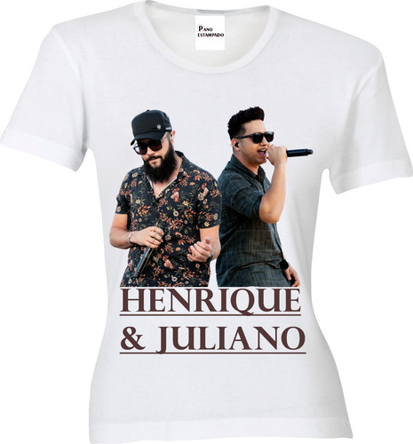 Imagem 2 de 8 de Camiseta, Baby Look, Regata Ou Almofada Henrique E Juliano 2