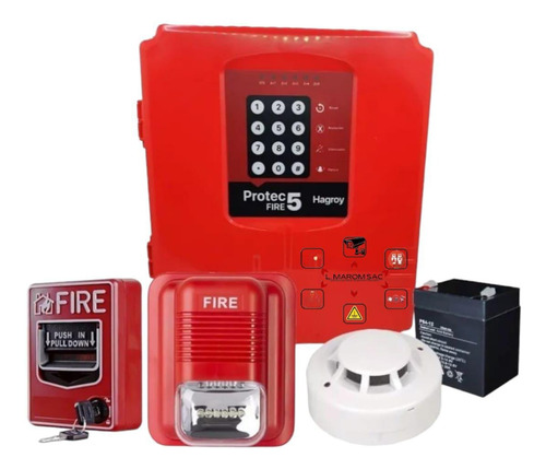 Alarma Panel Contra Incendio Protec Fire 5