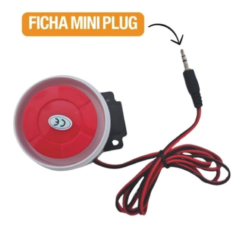 Sirena 5v 110db Miniplug Para Kit Alarma 10101
