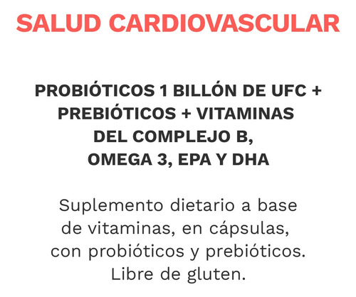 Wpn Wellness X2 Probiolife Cardio Suplemento Dietario 30c 3c