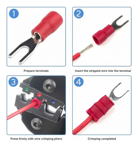 Conjunto De Terminales Eléctricos De Tubos Termorretráctiles