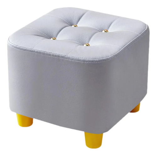 ` Reposapiés Otomano Para Pies, Protección De Suelo Gris
